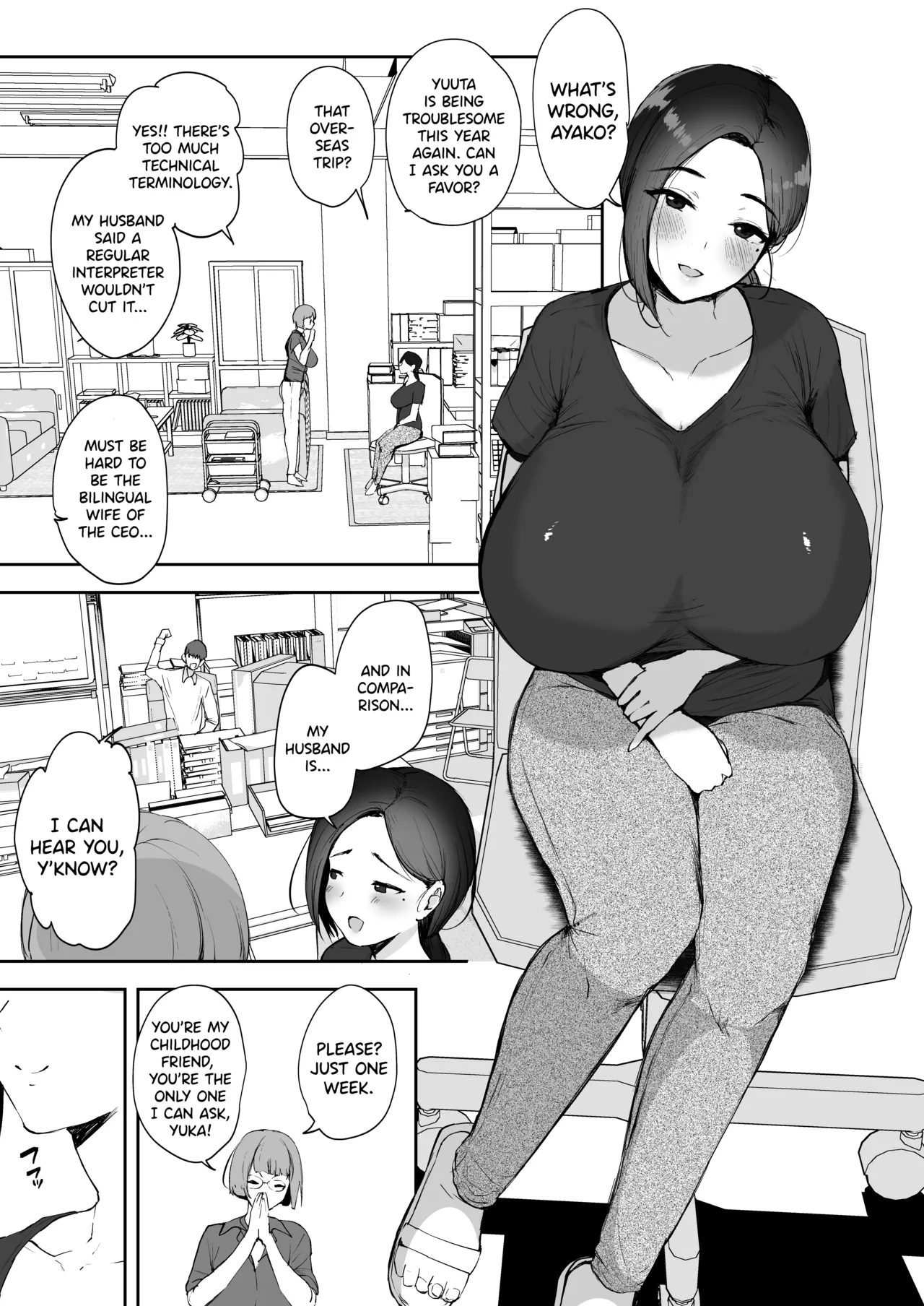 Hentai Manga Comic-AV Play 2 ~Big-breasted housewife falls for a bratty dick~-Read-4